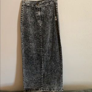 Long Jean Skirt